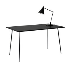 Stylish desk setup modern office furniture showcase minimalist environment side interior inspiration. Cut out png