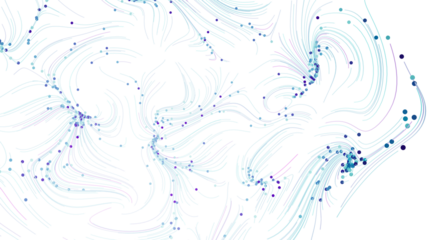 Beautiful abstract background with flowing blue lines and scattered dots. Perfect for modern designs.