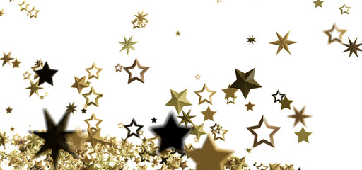 Sparkling gold and black stars on white. Perfect for holidays, celebrations, and more!