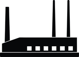industrial router silhouette vector art illustration