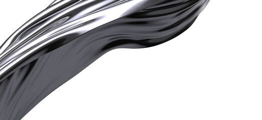 Sleek, modern background image featuring a flowing black liquid metal swirl. Perfect for technology, design, and abstract concepts.