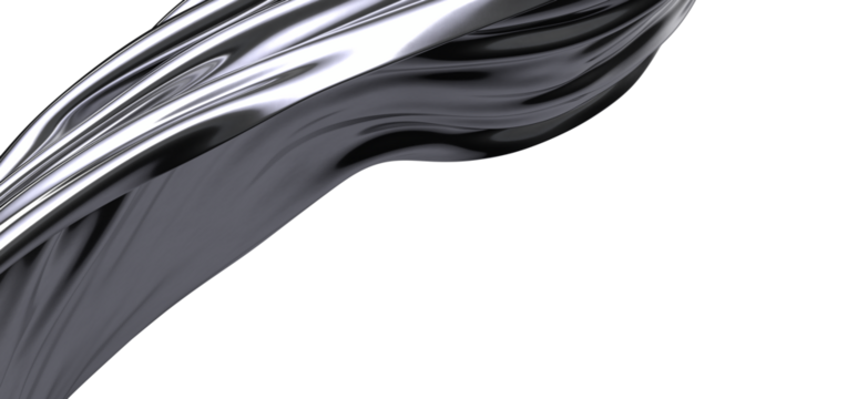 Sleek, modern background image featuring a flowing black liquid metal swirl. Perfect for technology, design, and abstract concepts.