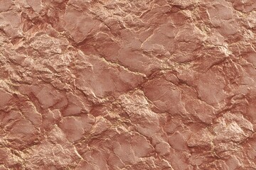 Fototapeta premium Close-up of rugged and weathered rock surface, revealing textures and patterns. The reddish-brown color enhances the raw, natural aesthetic of the stone