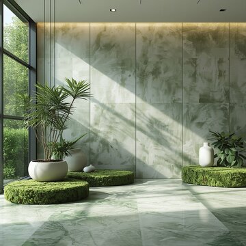 Moss Green to Pearl Vitality Gradient