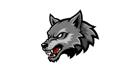 Aggressive Wolf Mascot Vector - Cartoon Style 3D Animal Illustration