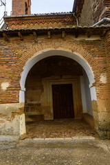 Main doorway of San Martin del Monte Church in Palencia, Castilla y Leon