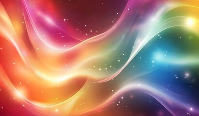 Abstract background with iridescent holographic gradient colors, colorful wavy resin sheets, vibrant color gradients, flowing lines, shiny and glossy texture