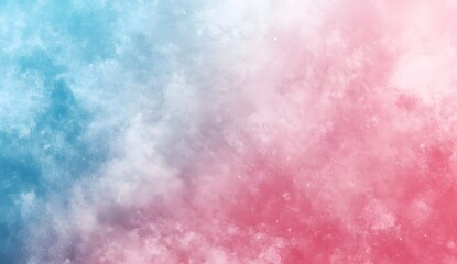 Fototapeta premium Blurred background, pink and blue gradient, grainy, vintage texture, simple, minimalist. 