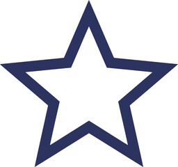 Simple star outline icon