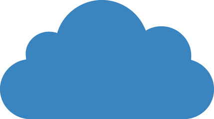 Blue cloud icon