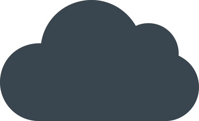 Dark gray cloud icon