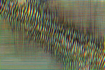 Abstract digital glitch, pixelated, distorted lines
