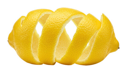 Creative lemon peeling techniques culinary arts food studio environment culinary presentation. Cut out png