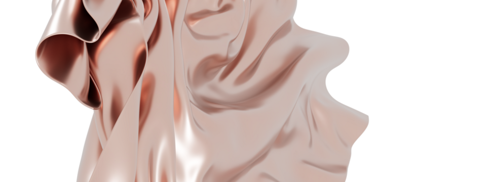 Luxury rose gold silk fabric texture. Perfect for fashion, beauty, and elegant designs.