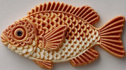 Close up of taiyaki japanese fish shaped cake dessert food photography