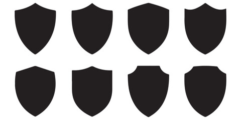sheilds icon silhouttes	