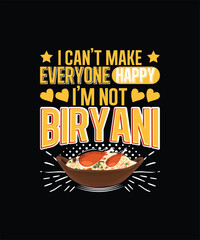 Funny South Asian Food Typography Design, EPS, VECTOR
