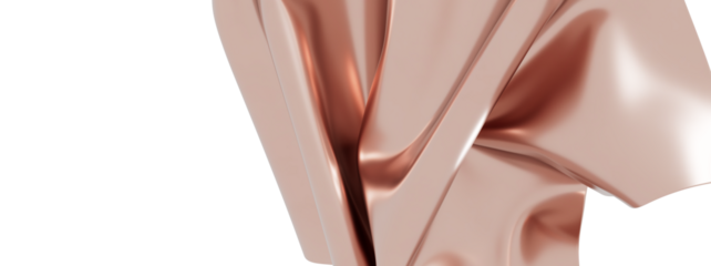 Elegant rose gold fabric folds. Perfect for luxury, beauty, fashion, and product backgrounds.