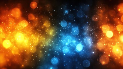 Obraz premium Blurred Background with Colorful Bokeh Lights and Sparkles 