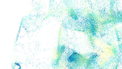 High-resolution abstract background with blue and green particles. Perfect for websites, presentations, and more.