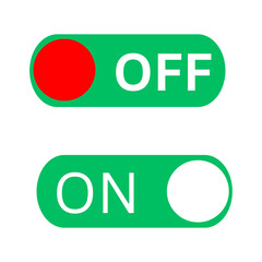 Toggle switch icons showing on and off states