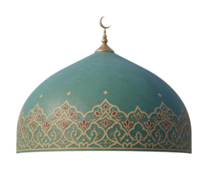 Exquisite dome architectural heritage cultural landmark historical site aesthetic viewpoint islamic art concept. Cut out png