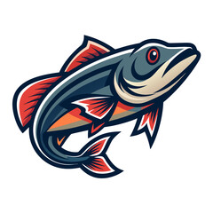 Sleek Cod Vector Design White Background