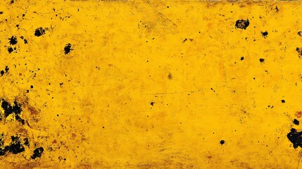 Close-up of weathered yellow surface, showing texture and imperfections, for design use
