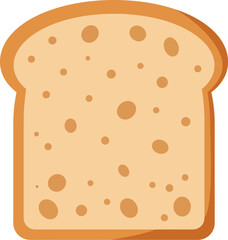 Freshly baked sliced bread loaf isolated
