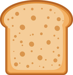 Slice of white bread toasted crust soft texture