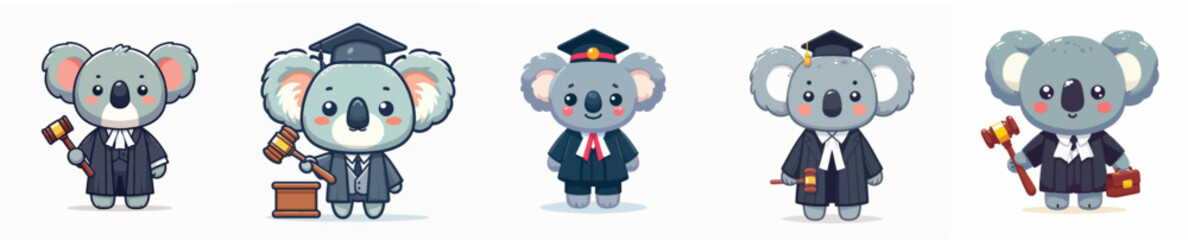 cute vector koala in judge costume © Jefri Syahputra BKL