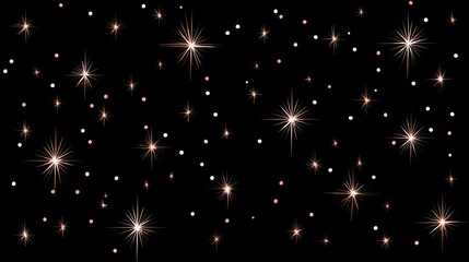 Starry night design, glittery effect