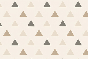 Fototapeta premium Geometric Harmony: An elegant design of triangles in varying shades of neutral, offering a clean and balanced aesthetic, perfect for modern applications.
