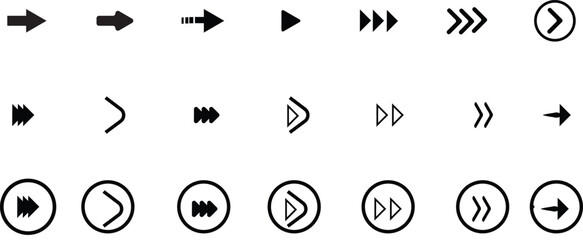 Arrows big black set icons,  modern simple arrows, arrow icon, arrow vector collection cursor.