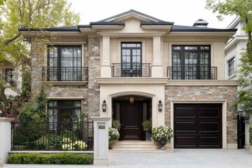 Elegant, modern house facade