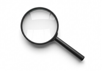 magnifying glass on white background isolated