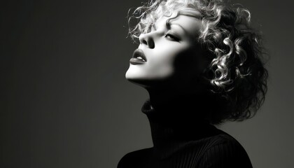 Fototapeta premium a model black and white