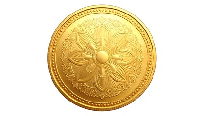 Ornate golden shield