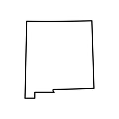 New Mexico state map outline