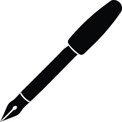 brush pen silhouette vector no details minimal c.eps