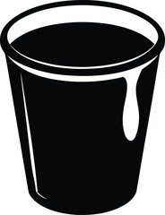 paint cup silhouette vector no details minimal c.eps