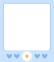 Photo Frame Floral Polaroid Flower