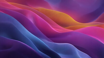 Obraz premium Colorful Flowing Waves in Vibrant Tones