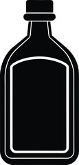 antiseptic bottle silhouette vector no details m.eps