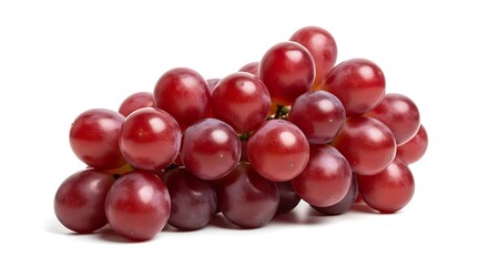 Fototapeta premium Fresh ripe red grapes isolated on white background