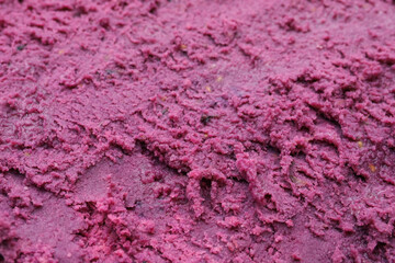 Texture of delicious berry sorbet as background, closeup