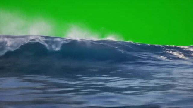 Ocean wave isolated background