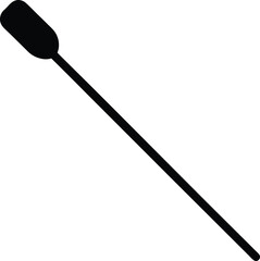 swab stick silhouette vector no details minimal .eps