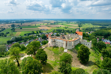 Janowiec Castle Aerial View &ndash; Historic Fortress on the Vistula River, Poland