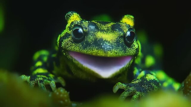 Enigmatic Amazon Milk Frog: A Close-Up Look at Striking Amphibian Beauty